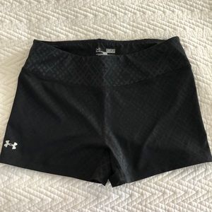 Under Armour HeatGear Fitted Black Shorts
